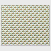 熱帯怠惰パターン ラッピングペーパー (フラット)