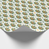 熱帯怠惰パターン ラッピングペーパー (角)