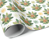 熱帯怠惰パターン ラッピングペーパー (ロールコーナー)