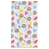 熱帯怠惰及び葉パターン スモールペーパーバッグ (正面)