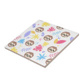 熱帯怠惰及び葉パターン タイル (側面)