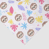 熱帯怠惰及び葉パターン 薄葉紙 (詳細)