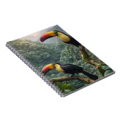 熱帯性のトカンの鳥が二羽 ノートブック (右側)