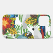 熱帯性のパロット、ヴィンテージのシームレスなパターン。 Case-Mate iPhoneケース (裏面 (横))