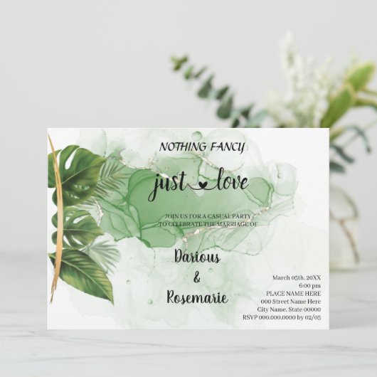 熱帯性のパームファンシーは単なる愛の駆け落ち 招待状 (スタンド正面)