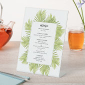 熱帯性のヤシ結婚の木のメニュー 台座サイン (インサイチュ)