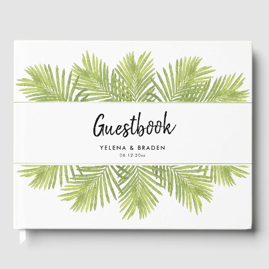 熱帯性のヤシ結婚の木 ゲストブック (正面)