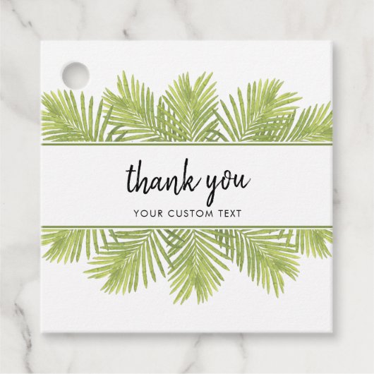 熱帯性のヤシ結婚の木 フェイバータグ (正面)