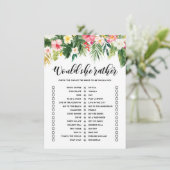 熱帯性の彼女は、むしろブライダルシャワーのゲームカード エンクロージャーカード (スタンド正面)