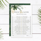 熱帯性の彼女は、むしろブライダルシャワーゲーム