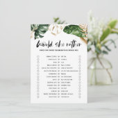 熱帯性の彼女は、むしろブライダルシャワーゲーム エンクロージャーカード (スタンド正面)