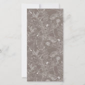 熱帯性の花とヤシ離れの花。 案内状 (正面)