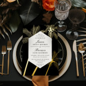 熱帯性の黄金のヤシ結婚の木 箔招待状