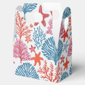 熱帯性サンゴとヒトデの模様 フェイバーボックス (オープン)