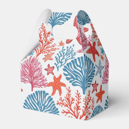 熱帯性サンゴとヒトデの模様 フェイバーボックス