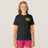 熱帯性シャクナゲTシャツ付きブルーバタフライ Tシャツ (正面フル)