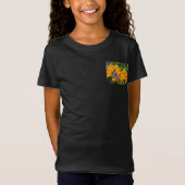 熱帯性シャクナゲTシャツ付きブルーバタフライ Tシャツ (正面)