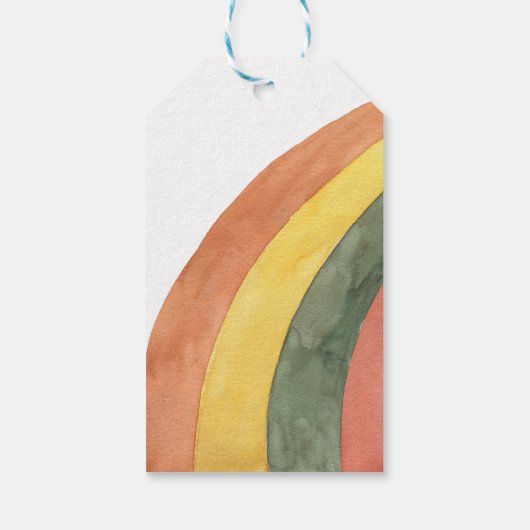 熱帯性ジャングルの赤ん坊の動物 |赤ちゃんシャワー ギフトタグ (裏面)