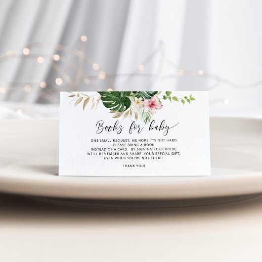 熱帯性ハイビスカスベビーチケット エンクロージャーカード