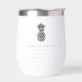 熱帯性パイナップルの行先の結婚式の好意 (左面)