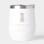 熱帯性パイナップルの行先の結婚式の好意 (左面)