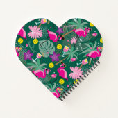 🤩熱帯性パーティー（ピックボール付き）、カスタム文字 ノートブック (裏面)