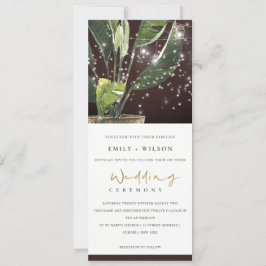 熱帯性パームスターリーナイトメイソンジャールライト結婚ズ 招待状