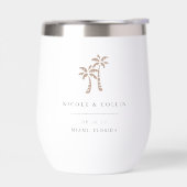 熱帯性パームツリーデスティネーションウェディングのお願い (左面)