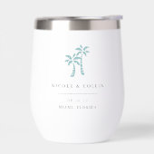 熱帯性パームツリーデスティネーションウェディングのお願い (左面)