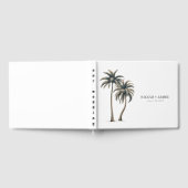 熱帯性パーム素朴ツリー結婚沿岸 ゲストブック (全面)