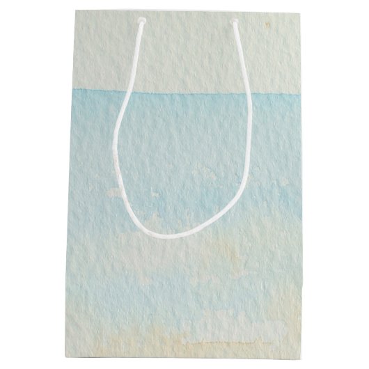 熱帯性ビーチとヒトデとコンチ ミディアムペーパーバッグ (裏面)