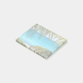 熱帯性ビーチにパームフロンツを額装 ポストイット (アングル)