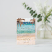 熱帯性ビーチのベビーリクエストカード用の本 エンクロージャーカード (スタンド正面)