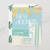 熱帯性ビーチブルーの動きを発表 案内ポストカード (正面/裏面)