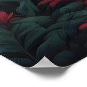 熱帯性ビーチ（手のひら） ポスター (角)