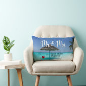 熱帯性ビーチ(茅葺き傘結婚) ランバークッション (椅子)