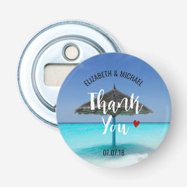 熱帯性ビーチ(茅葺き傘結婚) 栓抜き