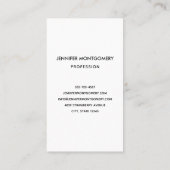 熱帯性ビーチ（風が吹くヤシの木あり） 名刺 (裏面)