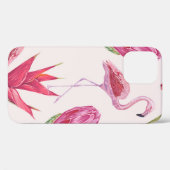 熱帯性ピンクの花、プロテア、花鳥 Case-Mate iPhoneケース (裏面 (横))