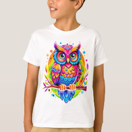 熱帯性フクロウ離れオンブランチツリー Tシャツ