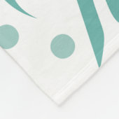 熱帯性フラミンゴ葉と、夏のパターン。 フリースブランケット (角)