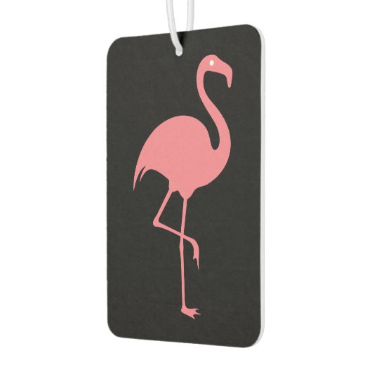 熱帯性フラミンゴ車の新気予報 カーエアーフレッシュナー (左)