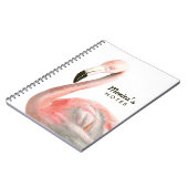 熱帯性フラミンゴ ノートブック (左側)