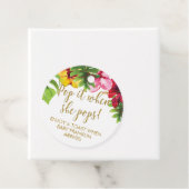 熱帯性フローラと金ゴールドポップ・アートのそれが彼女のポップ フェイバータグ (インサイチュ)