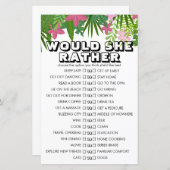 熱帯性フローラカスタマイズが彼女はゲーム (正面/裏面)