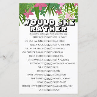 熱帯性フローラカスタマイズが彼女はゲーム