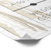 熱帯性モダンヤシ結婚のイベント ポスター (角)