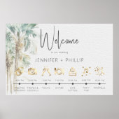 熱帯性モダンヤシ結婚のイベント ポスター (正面)