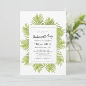 熱帯性ヤシの木のバチェロレッテ 招待状 (スタンド正面)