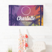 熱帯性ヤシの木の卒業バナー 横断幕 (インサイチュ)